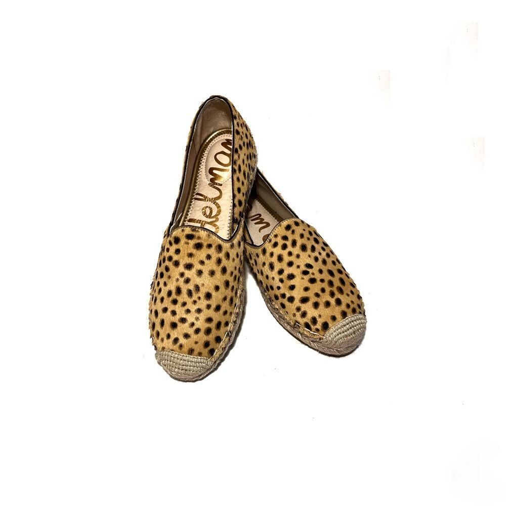 🎉HP 🎉NIB Sam Edelman Kesia Tan Cheeta Flats - Picture 2 of 11